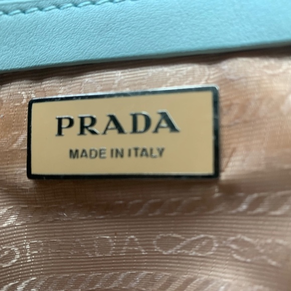 Prada Baby Blue Leather Handbag - Picture 8 of 8